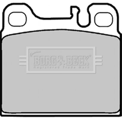 BORG & BECK Комплект тормозных колодок, дисковый тормоз BBP1158